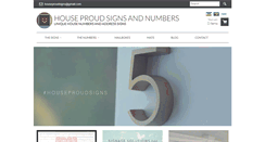 Desktop Screenshot of houseproudsigns.com